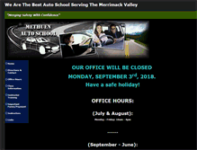 Tablet Screenshot of methuenautoschool.com